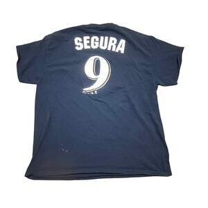 Milwaukee Brewers Jean Segura 9 Shirt Men XL MLB Baseball Graphic Tee Navy